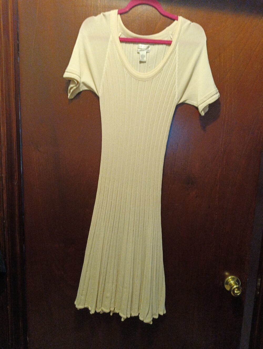 Max Studio Specialty Products Drop Pleat Fit And Flare Knit Dress Size Large